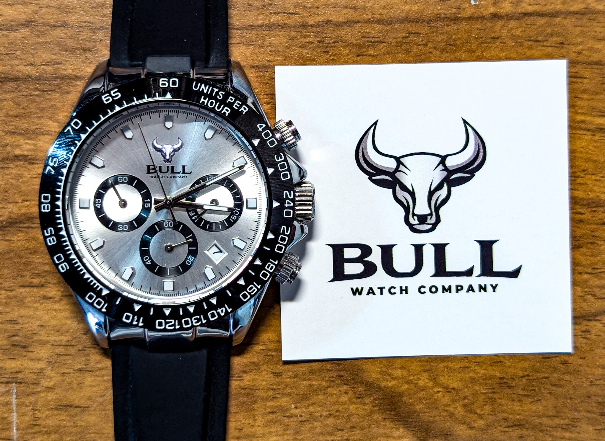 Holstein Chronograph Watch - Silver & Black