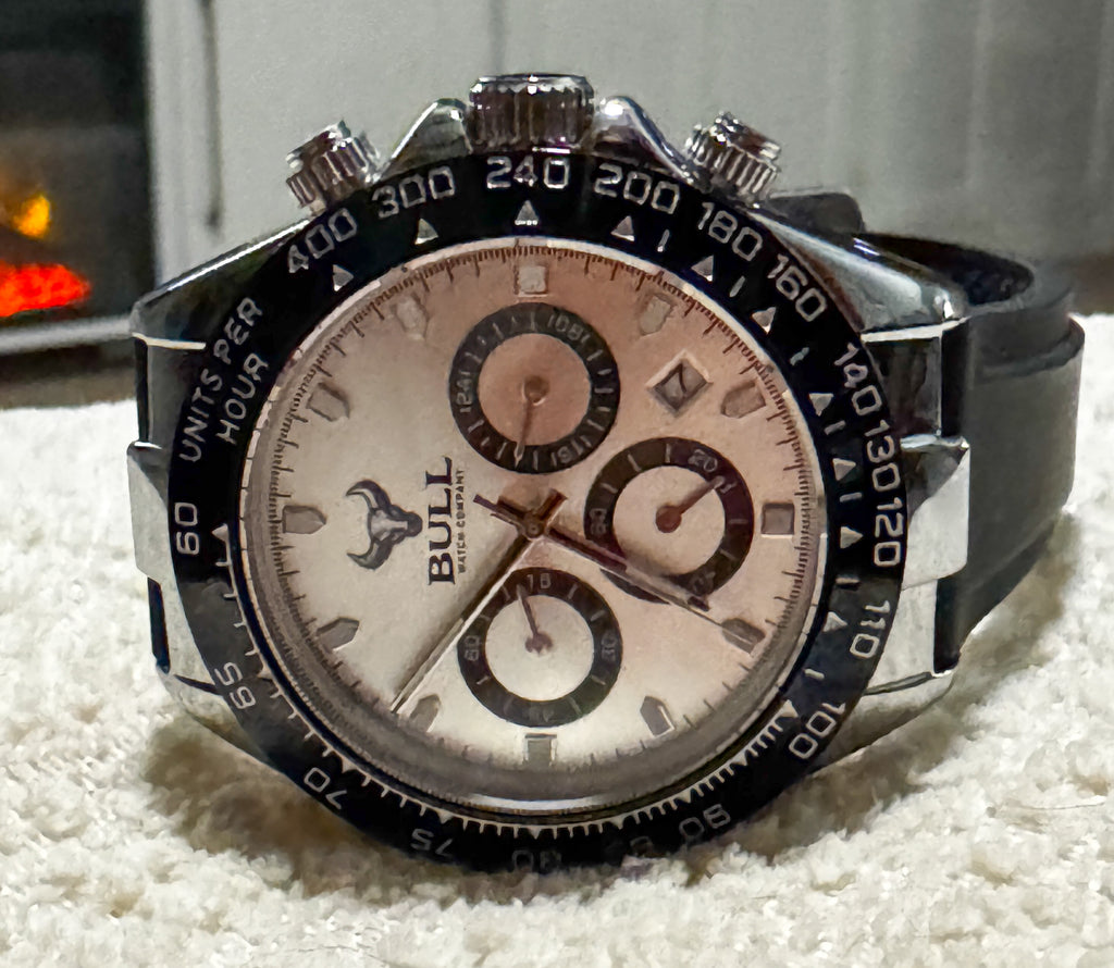 Holstein Chronograph Watch - Silver & Black