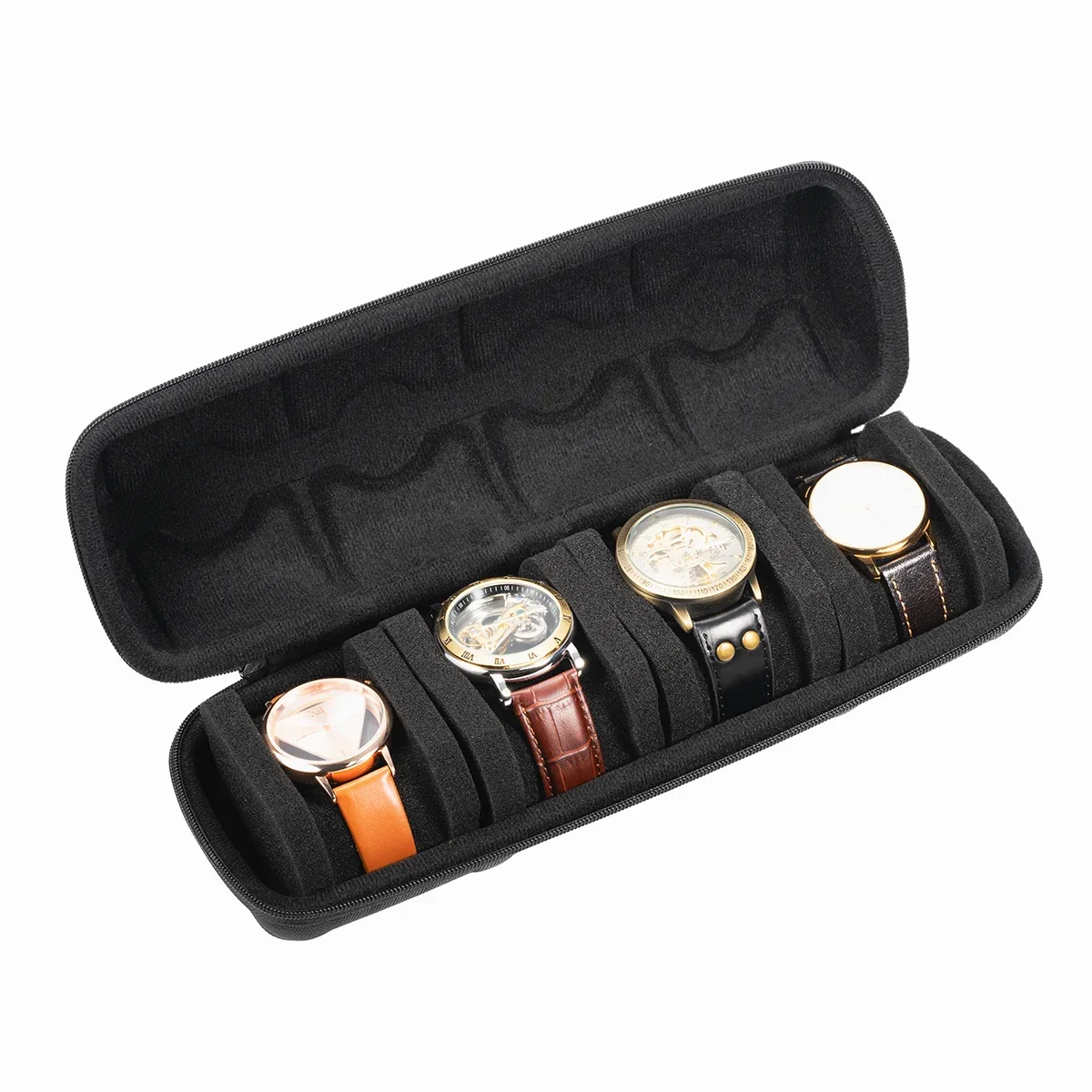 Watch Box Organizer for Men or Women，Watch Travel Case Portable Storage Watch Display Holder for Wristwatches and Smart Watches