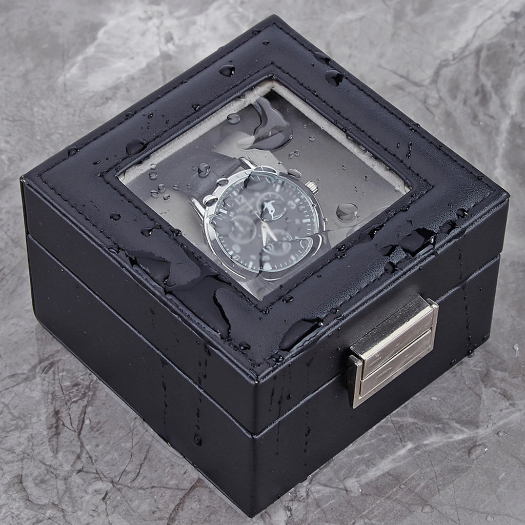 Watch Box ,  Watch Storage Watch Holder Organizer, Watch Display Case with Glass Lid