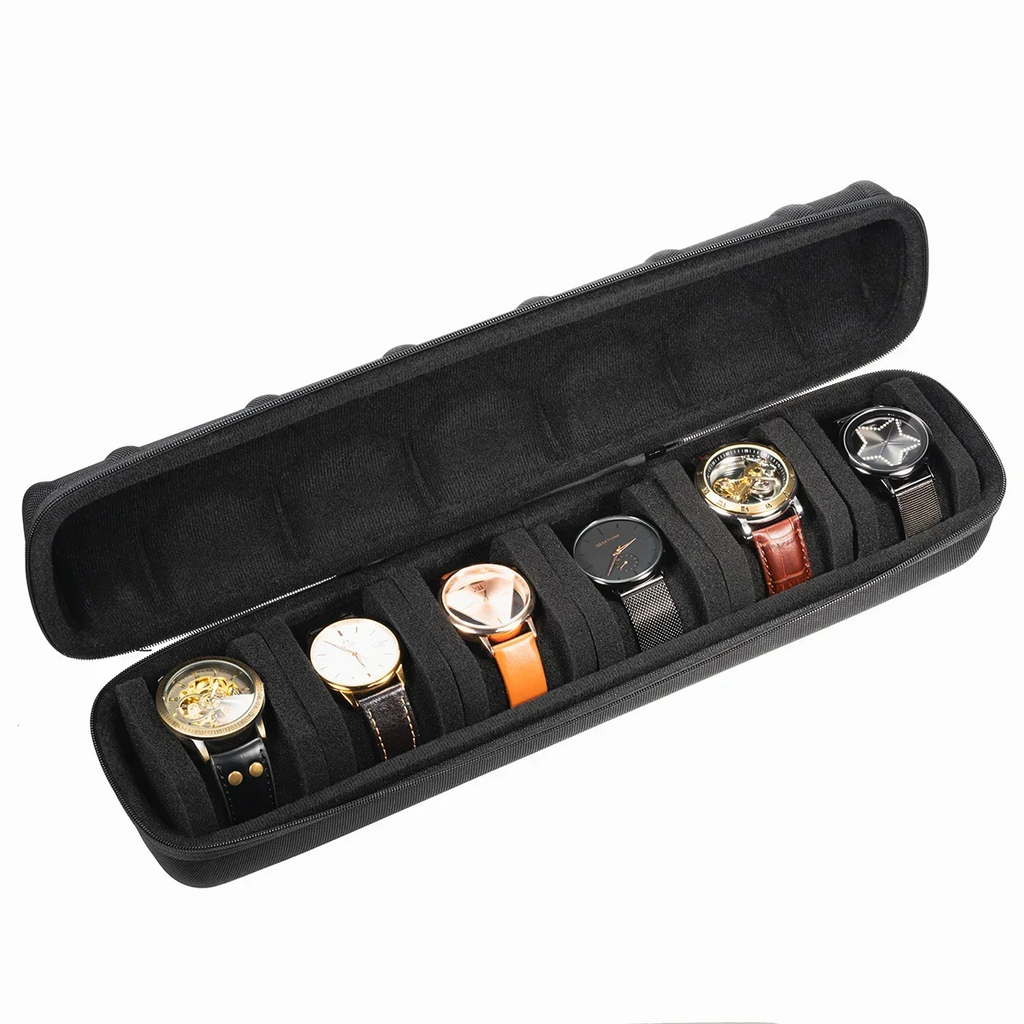 Watch Box Organizer for Men or Women，Watch Travel Case Portable Storage Watch Display Holder for Wristwatches and Smart Watches