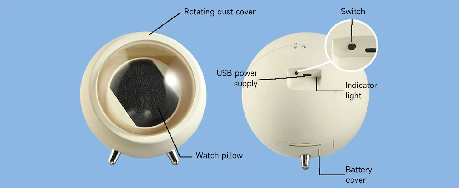 Unique Watch Winders Box for Automatic Watches Usb Power Globally Motor Mechanical Watch Rotate Stand Box Fashion Decoration