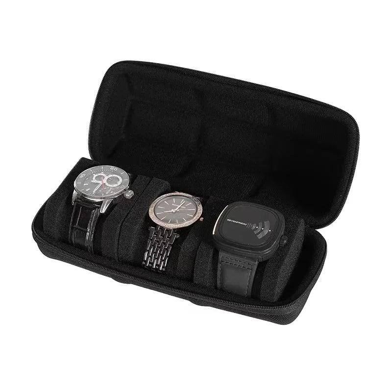 Watch Box Organizer for Men or Women，Watch Travel Case Portable Storage Watch Display Holder for Wristwatches and Smart Watches