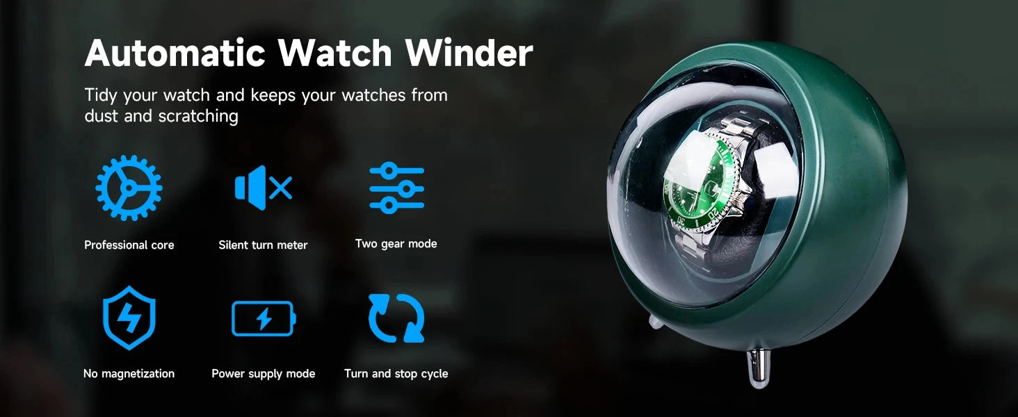 Unique Watch Winders Box for Automatic Watches Usb Power Globally Motor Mechanical Watch Rotate Stand Box Fashion Decoration