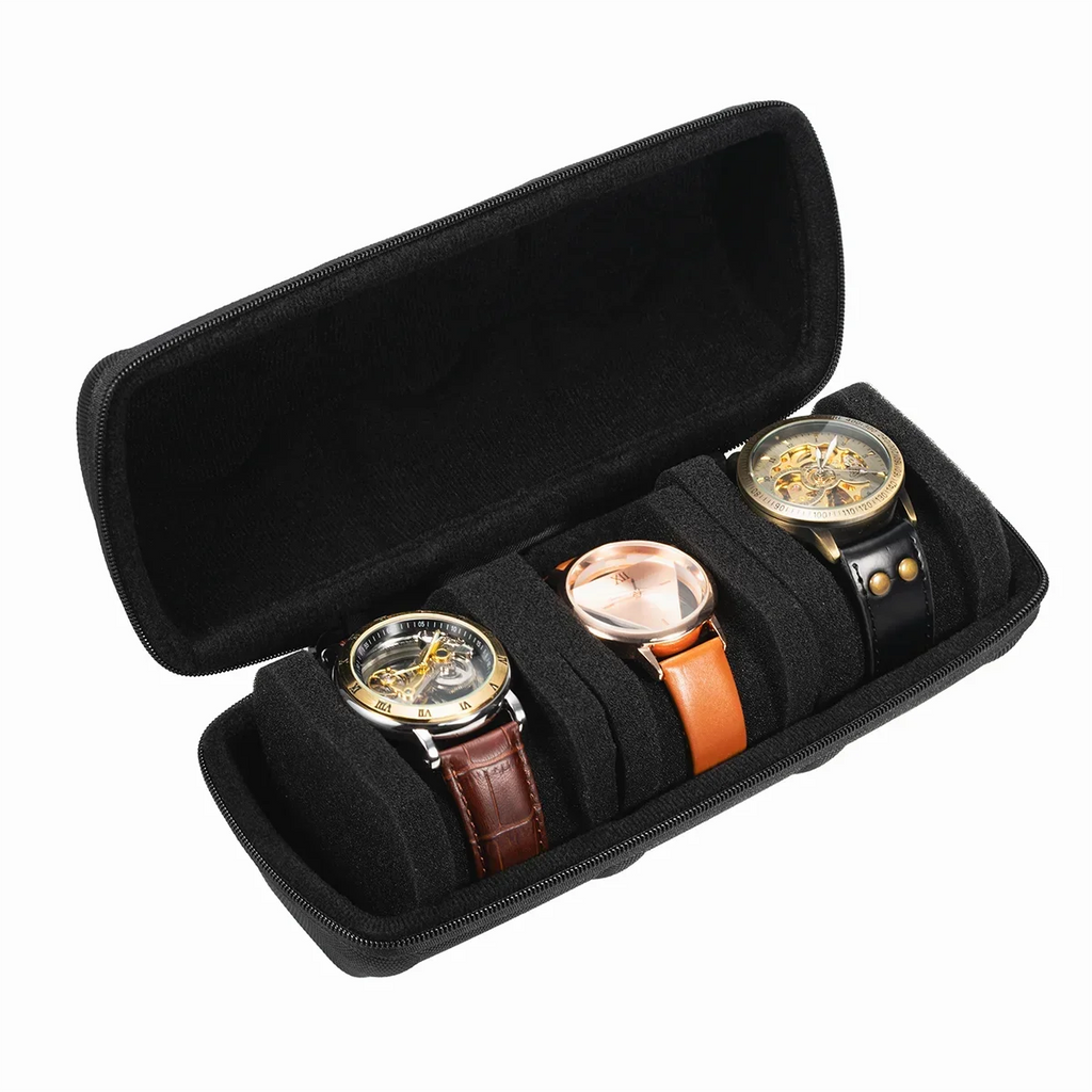 Watch Box Organizer for Men or Women，Watch Travel Case Portable Storage Watch Display Holder for Wristwatches and Smart Watches